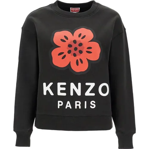 Boke Flower Crewneck Sweatshirt , Damen, Größe: S - Kenzo - Modalova