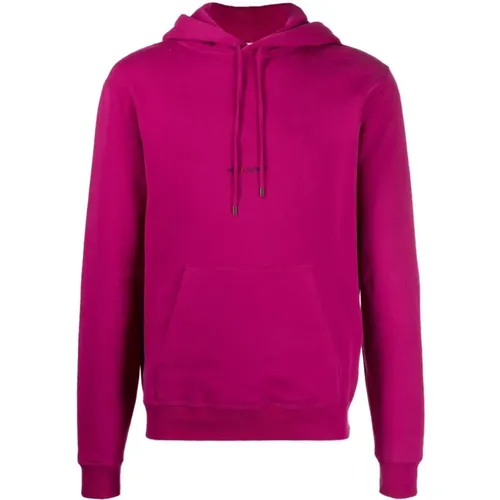 Rive Gauche Logo Hoodie , male, Sizes: L, M - Saint Laurent - Modalova