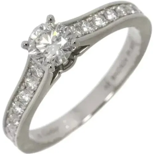 Pre-owned Platinum rings , female, Sizes: ONE SIZE - Cartier Vintage - Modalova