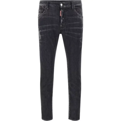 Schwarze Herren Jeans , Herren, Größe: XS - Dsquared2 - Modalova