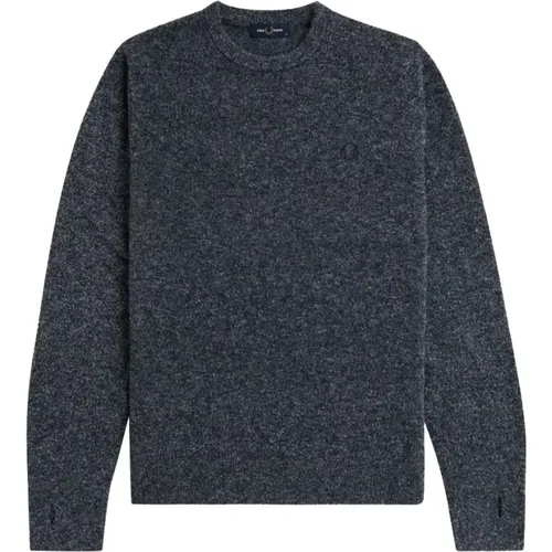 Blauer Boucle Rundhalspullover , Herren, Größe: XL - Fred Perry - Modalova