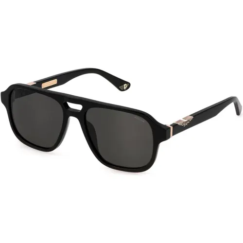 Origins Polarisierte Sonnenbrille Schwarz Grau , Herren, Größe: 56 MM - Police - Modalova