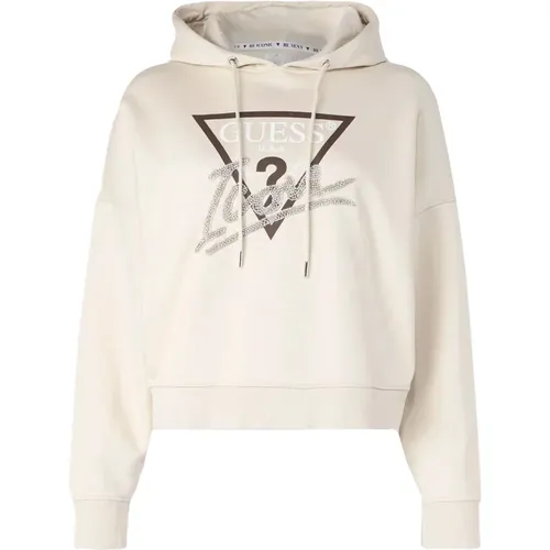 Ikonic Hoodie mit Steinapplikationen - Guess - Modalova