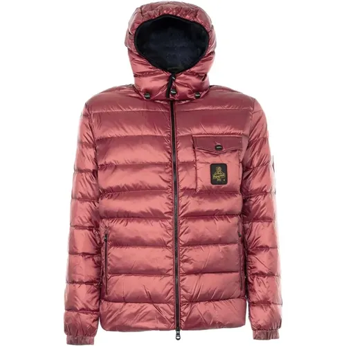 Nylon Hooded Jacket with Zip Closure , male, Sizes: M - RefrigiWear - Modalova