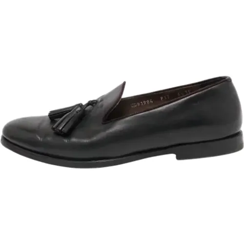 Pre-owned Leather flats , female, Sizes: 7 1/2 UK - Salvatore Ferragamo Pre-owned - Modalova