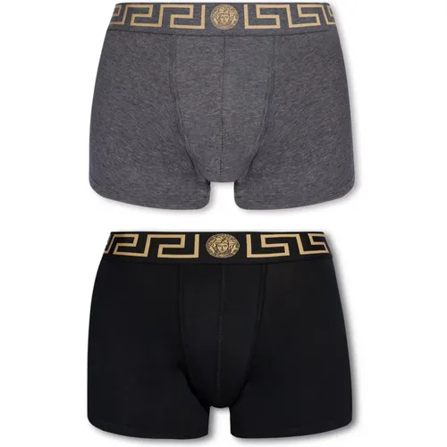 Branded boxers 2-pack , male, Sizes: 3XL, XL - Versace - Modalova