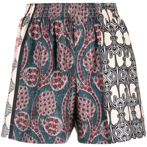 Semi-Couture Shorts MultiColour , female, Sizes: 2XS - Erika Cavallini - Modalova