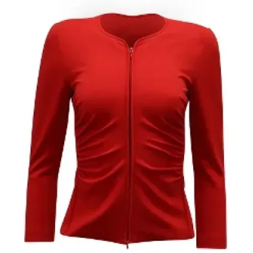 Pre-owned Fabric outerwear , female, Sizes: M - Armani Pre-owned - Modalova