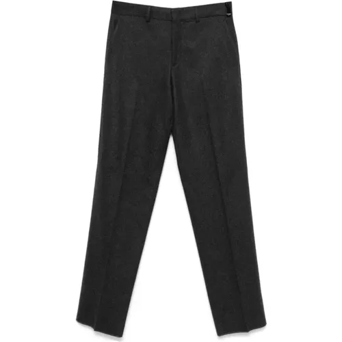 Anthracite Cotton Dress Pants , male, Sizes: S, M, XL, L - Fendi - Modalova