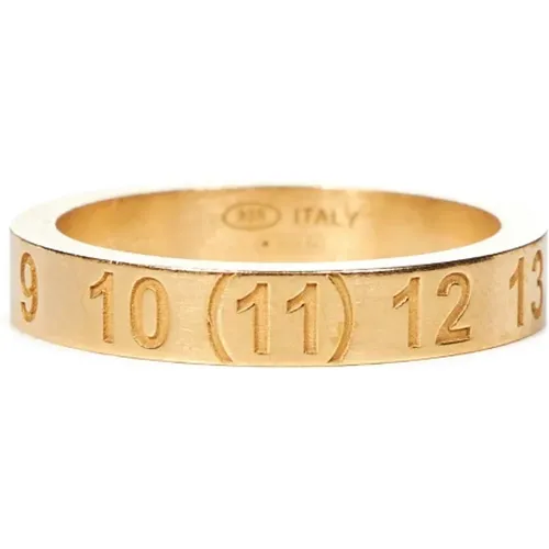 Goldener Gravierter Unisex-Ring , unisex, Größe: 44 MM - Maison Margiela - Modalova