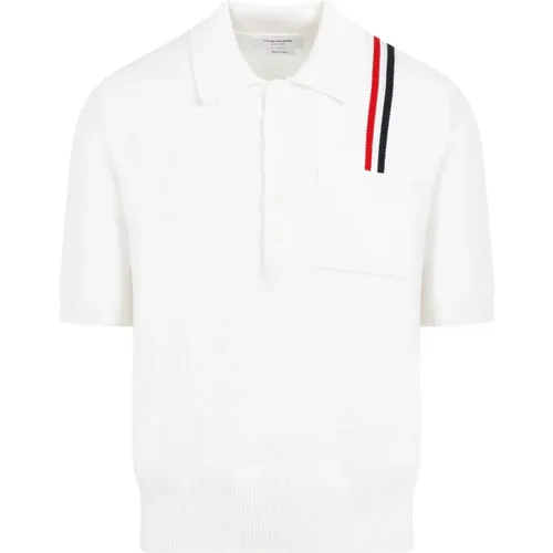 Weißes SS Polo Shirt Thom Browne - Thom Browne - Modalova