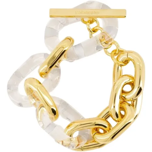 Gold Aluminium Link Armband - Paco Rabanne - Modalova