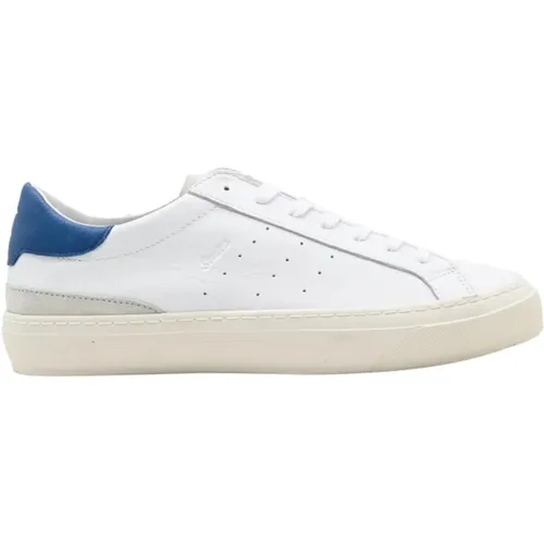 Weiße Blaue Sneakers Sonica Kalb , Herren, Größe: 43 EU - D.a.t.e. - Modalova
