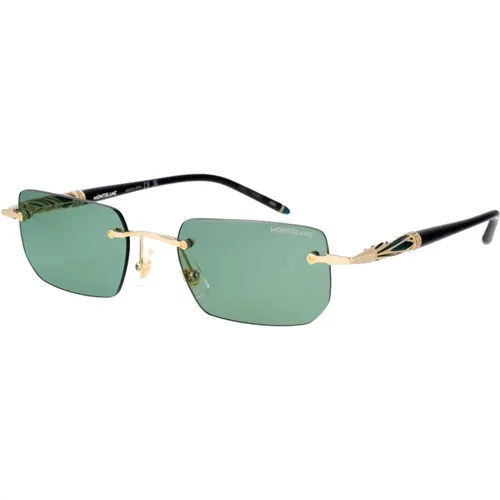 Stylish Sunglasses with Model Mb0348S , male, Sizes: 54 MM - Montblanc - Modalova