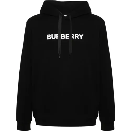 Schwarzer Hoodie für Männer , Herren, Größe: S - Burberry - Modalova