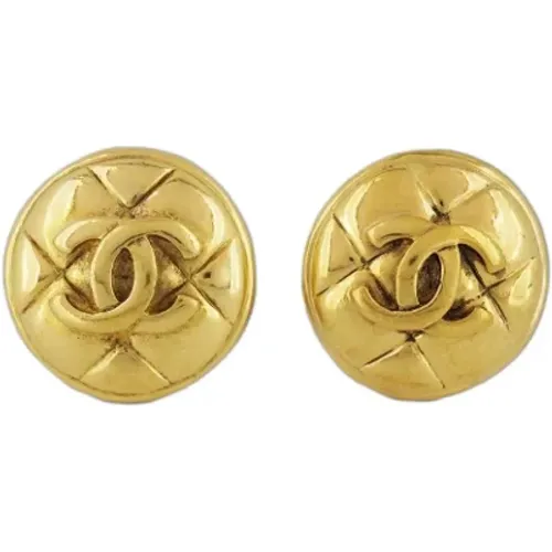 Pre-owned Metal earrings , female, Sizes: ONE SIZE - Chanel Vintage - Modalova