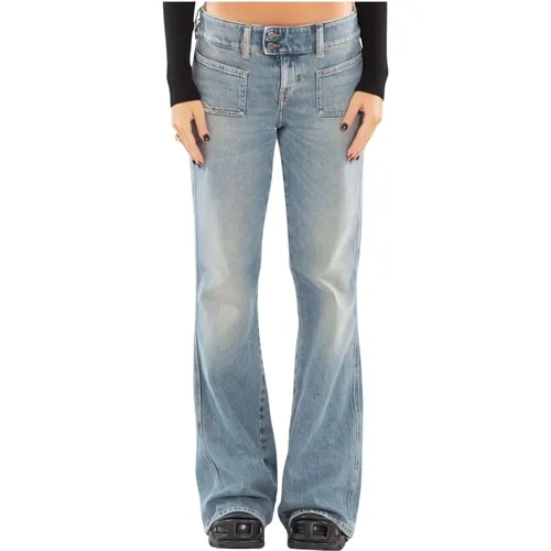 Bootcut Jeans in 01 , Damen, Größe: W26 - Diesel - Modalova