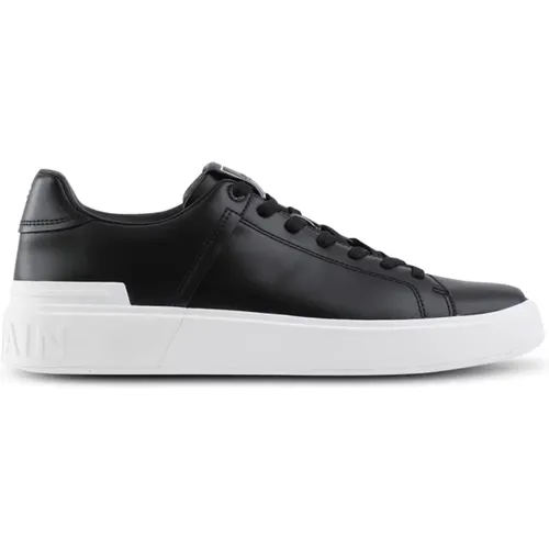 B-Court trainers in calfskin , female, Sizes: 6 UK, 4 UK - Balmain - Modalova