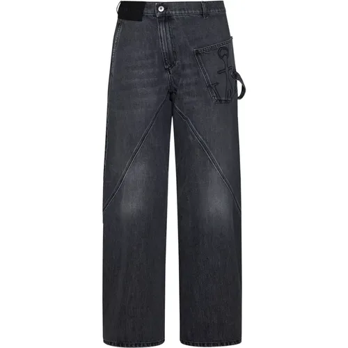 Twisted Workwear Graue Jeans , Herren, Größe: W30 - JW Anderson - Modalova