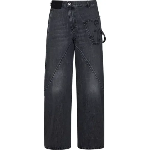 Twisted Workwear Graue Jeans , Herren, Größe: W32 - JW Anderson - Modalova
