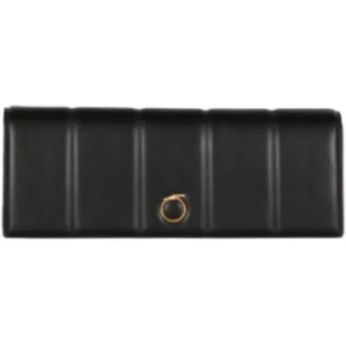 Quilted Smooth Faux Leather Clutch , female, Sizes: ONE SIZE - Trussardi - Modalova