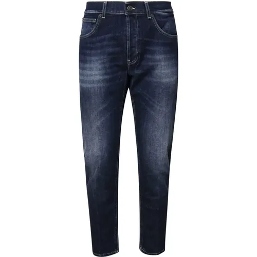 Cotton Indigo Slim Jeans , male, Sizes: W35 - Dondup - Modalova