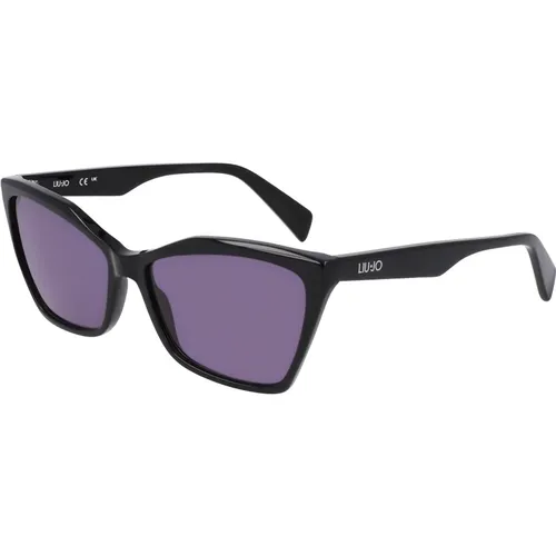 Schwarze Sonnenbrille Stilvolles Modell , Damen, Größe: 58 MM - Liu Jo - Modalova