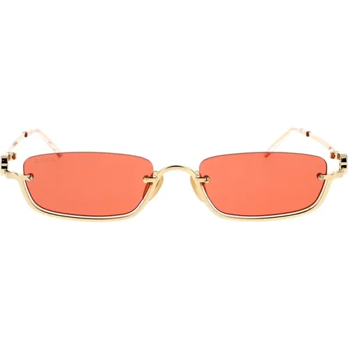 Vintage-inspirierte Sonnenbrille Gg1278S 003 , Damen, Größe: 55 MM - Gucci - Modalova