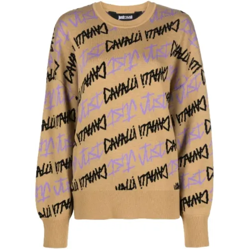 Sweater mit Script Logo für Frauen - Just Cavalli - Modalova