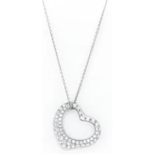 Pre-owned Platinum necklaces , female, Sizes: ONE SIZE - Tiffany & Co. Pre-owned - Modalova