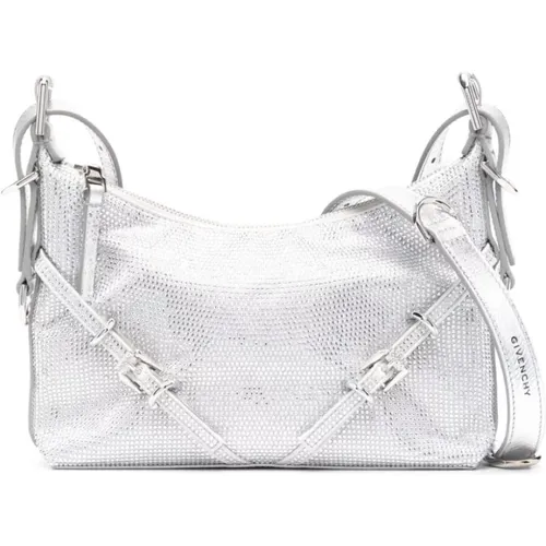Silver Mini Voyou Crossbody Bag , female, Sizes: ONE SIZE - Givenchy - Modalova