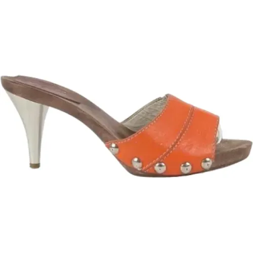 Pre-owned Leather sandals , female, Sizes: 2 UK - Dolce & Gabbana Pre-owned - Modalova