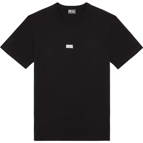 T-Shirt mit Schaum-Logo , Herren, Größe: L - Diesel - Modalova