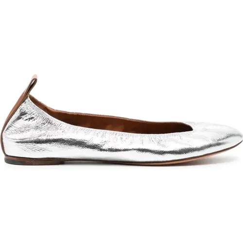 Flat shoes Silver , female, Sizes: 3 UK, 5 UK, 6 UK, 4 UK - Lanvin - Modalova