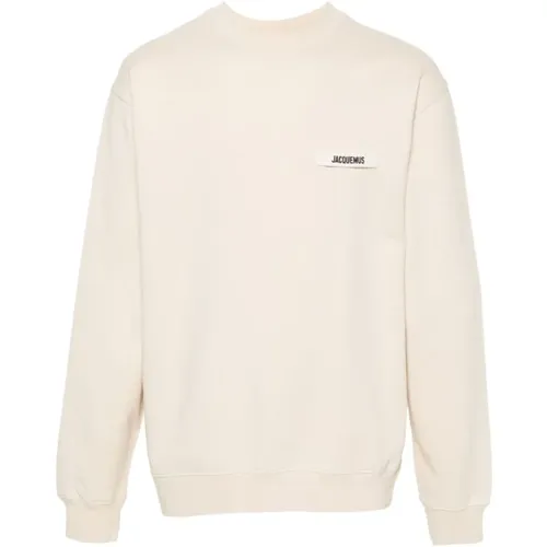 Weicher Jersey Crew Neck Sweatshirt , Herren, Größe: L - Jacquemus - Modalova