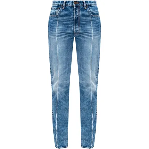 Slim-Fit Stonewashed Baumwoll Denim Jeans - Maison Margiela - Modalova