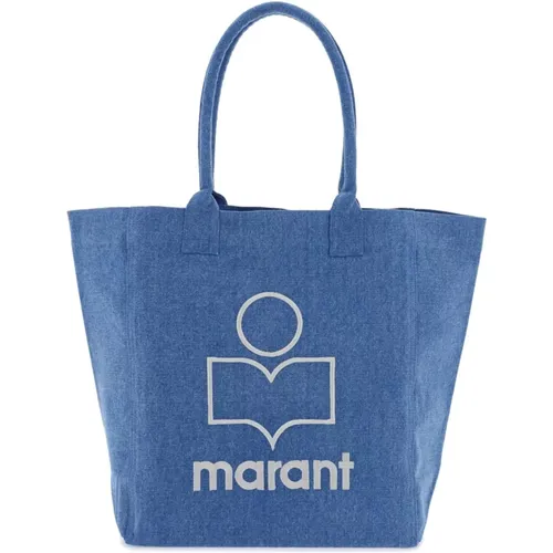 Logo Yenky Tote Bag mit Kontrastierender Stickerei , Damen, Größe: ONE Size - Isabel marant - Modalova