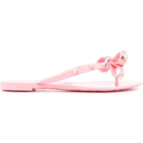 Rockstud Thong Sandals , female, Sizes: 2 UK, 4 UK - Valentino Garavani - Modalova