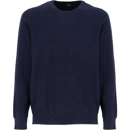 Elegant Crew Neck Sweater , Herren, Größe: XL - Fedeli - Modalova