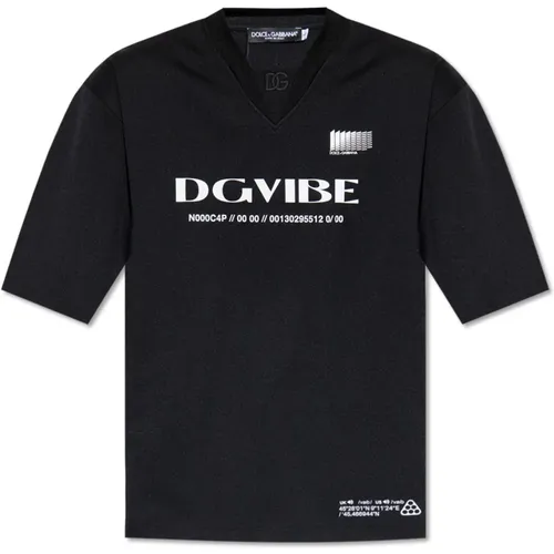 Bedrucktes T-Shirt , Herren, Größe: L - Dolce & Gabbana - Modalova