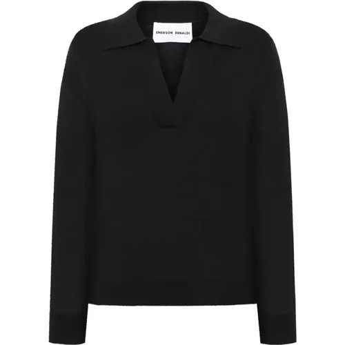 Cashmere Polo Sweater , female, Sizes: S, M, XS - Emerson Renaldi - Modalova
