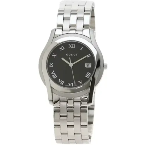 Pre-owned stainless steel Gucci watch , female, Sizes: ONE SIZE - Gucci Vintage - Modalova