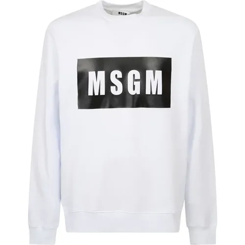 Marken -Sweatshirt , Herren, Größe: XS - Msgm - Modalova