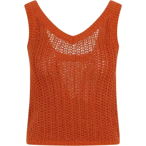 Terra D'Africa Crochet Top , female, Sizes: L - Max Mara - Modalova