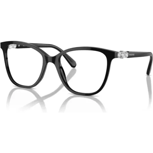 Schwarze Brillenfassungen Sk2020 , Herren, Größe: 54 MM - Swarovski - Modalova