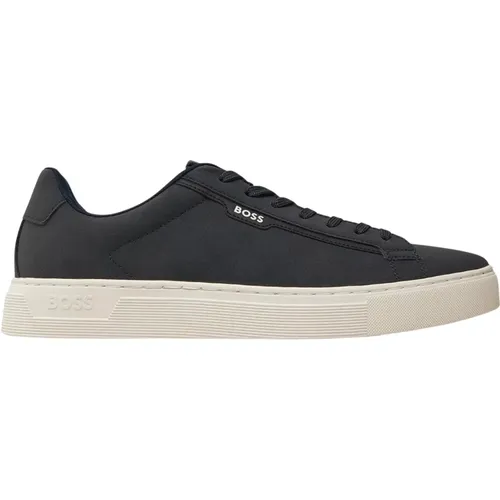 Blaue Low-Top-Sneakers Rhys , Herren, Größe: 45 EU - Hugo Boss - Modalova