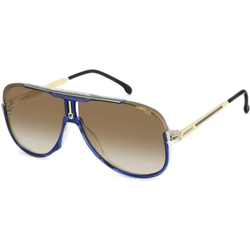 Sonnenbrille mit Blauem Rahmen und Anti-Reflektierenden Gläsern - Carrera - Modalova