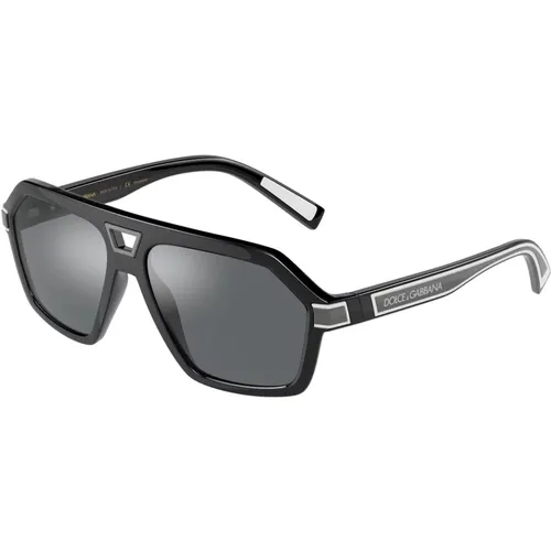 Grey Sunglasses , male, Sizes: 58 MM - Dolce & Gabbana - Modalova
