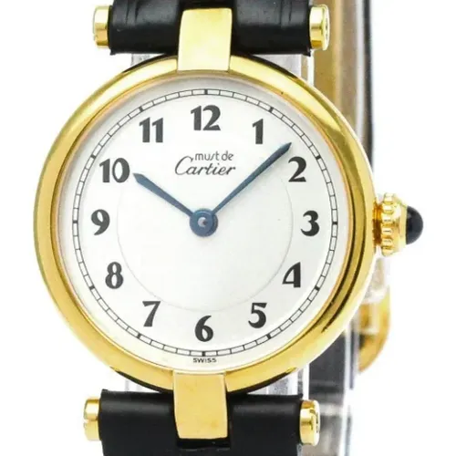 Pre-owned Leder watches - Cartier Vintage - Modalova