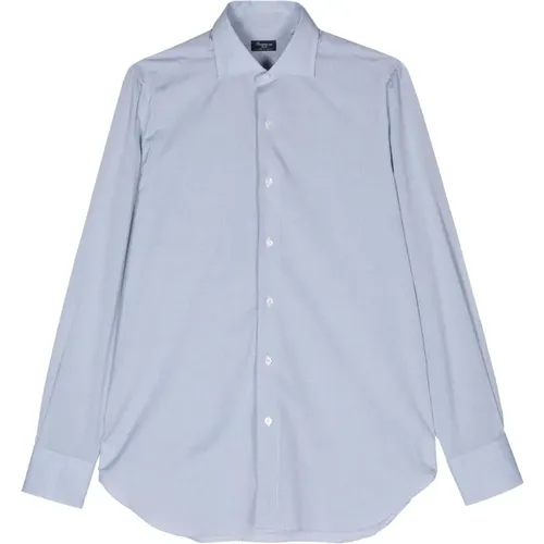 Italian Cotton Shirt, 100% Cotton , male, Sizes: 3XL, 2XL - Finamore - Modalova